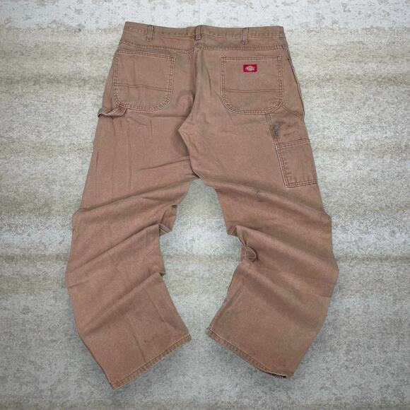 Dickies Other - Vintage Y2K Dickies Carpenter Pants 38x34 Baggy Wide Leg Fit Tan Canvas